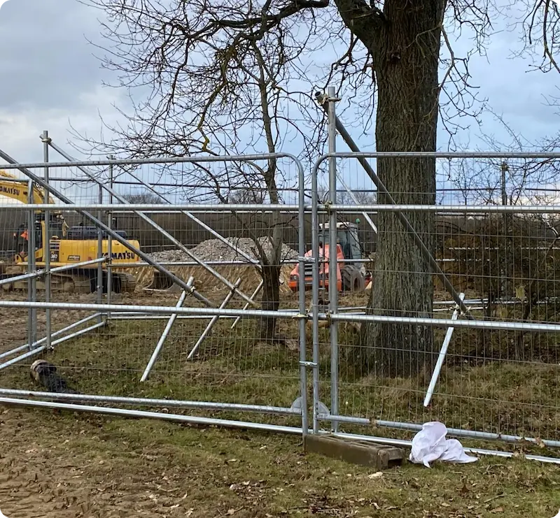 tree protection fencing